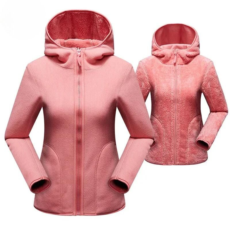 Soft hooded jacket with zipper - Minna