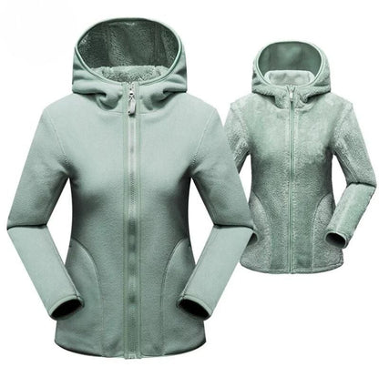 Soft hooded jacket with zipper - Minna