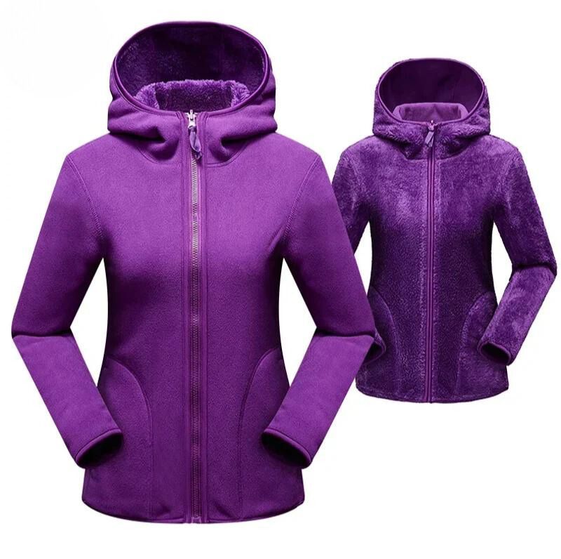 Soft hooded jacket with zipper - Minna