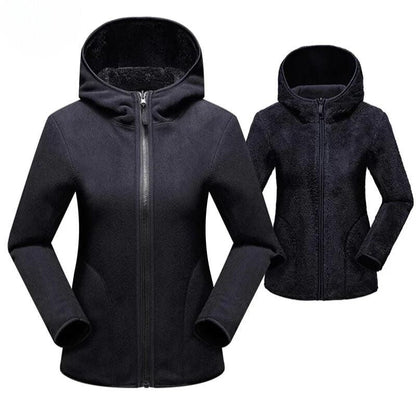 Soft hooded jacket with zipper - Minna