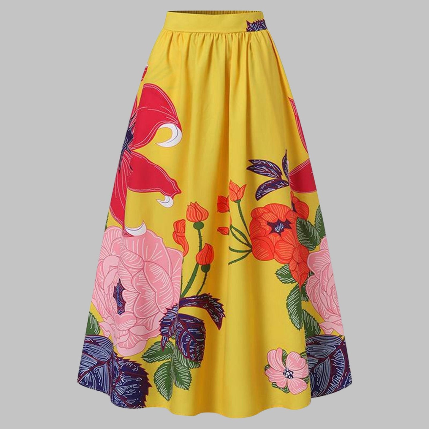 Floral maxi skirt for summer - Miyabi