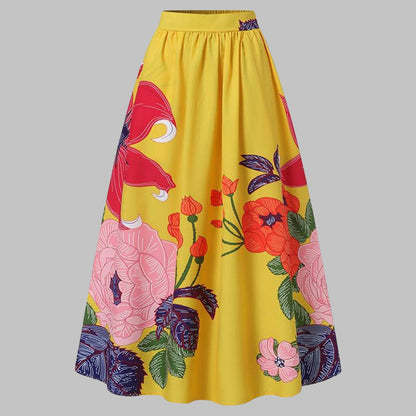 Floral maxi skirt for summer - Miyabi