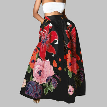 Floral maxi skirt for summer - Miyabi