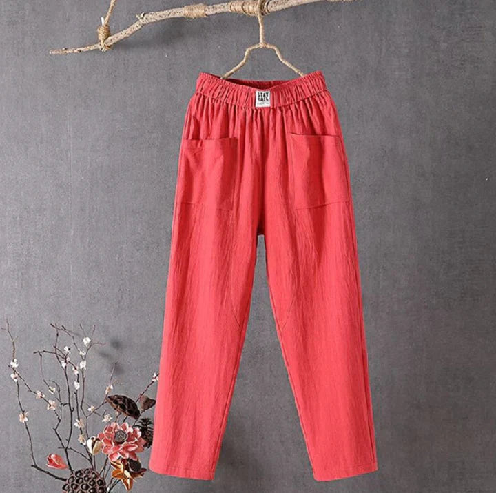 Evelyn - Casual cotton pants