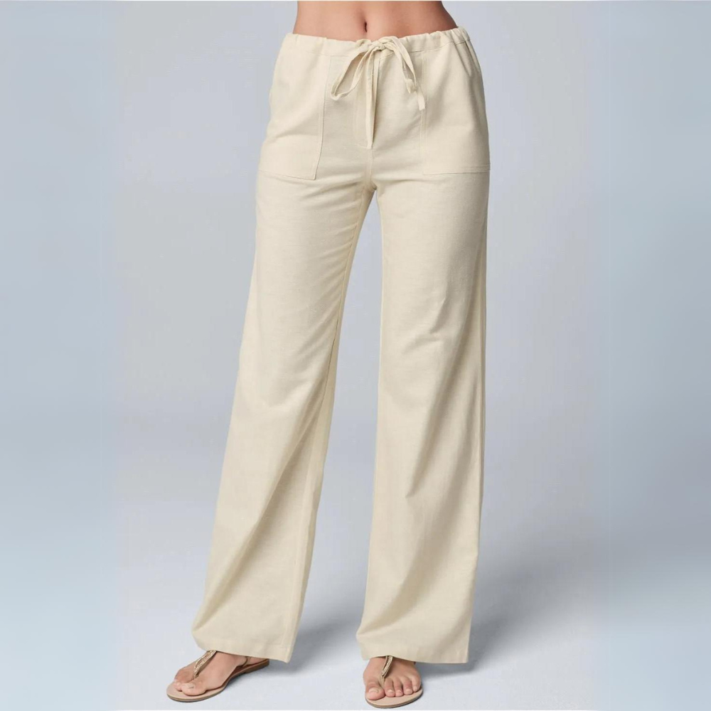 Mae - Cotton linen trousers