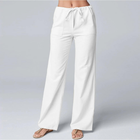 Mae - Cotton linen trousers