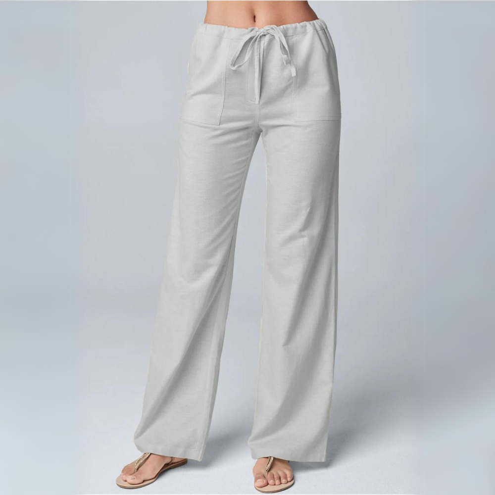 Mae - Cotton linen trousers