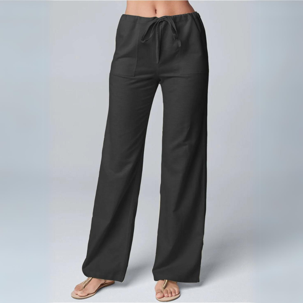 Mae - Cotton linen trousers