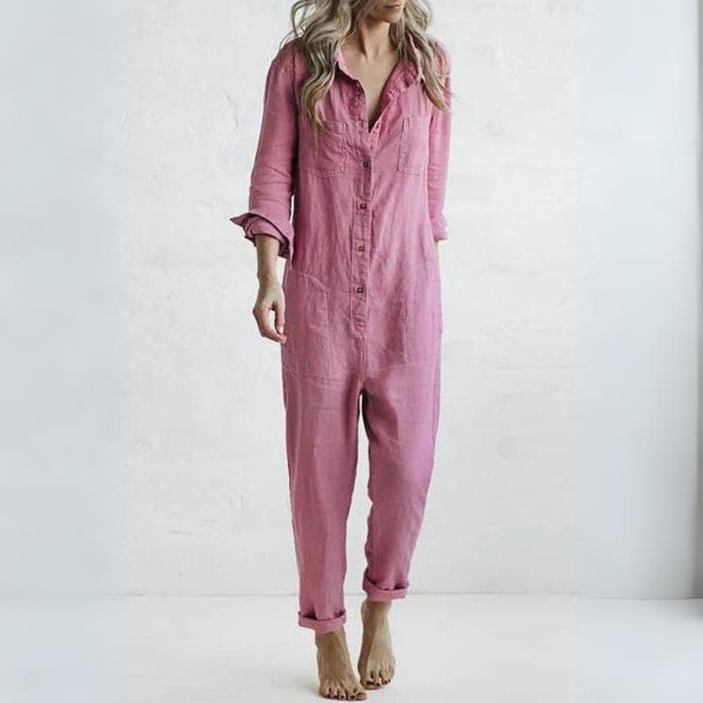 Magnolia - Elegant Long Sleeve Jumpsuit