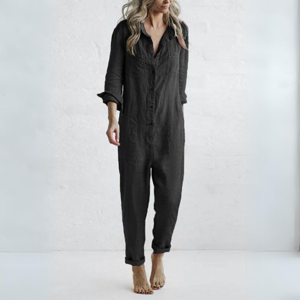 Magnolia - Elegant Long Sleeve Jumpsuit