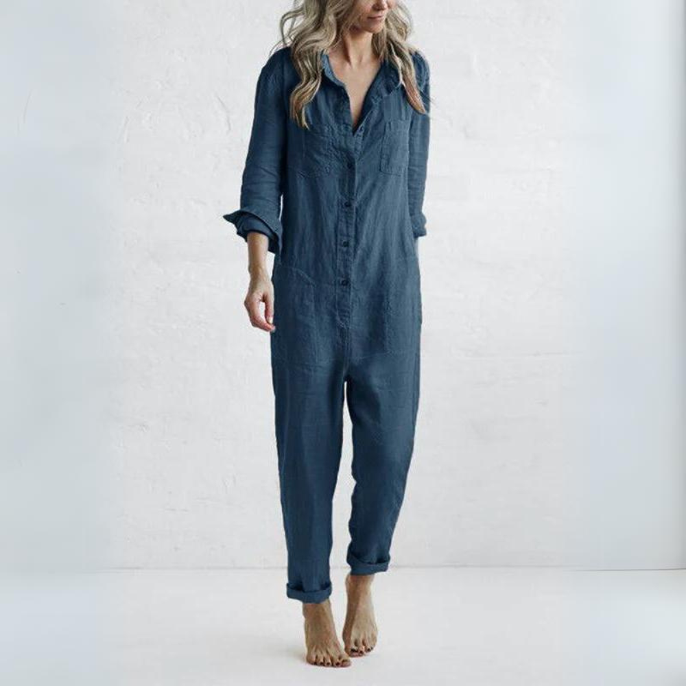 Magnolia - Elegant Long Sleeve Jumpsuit