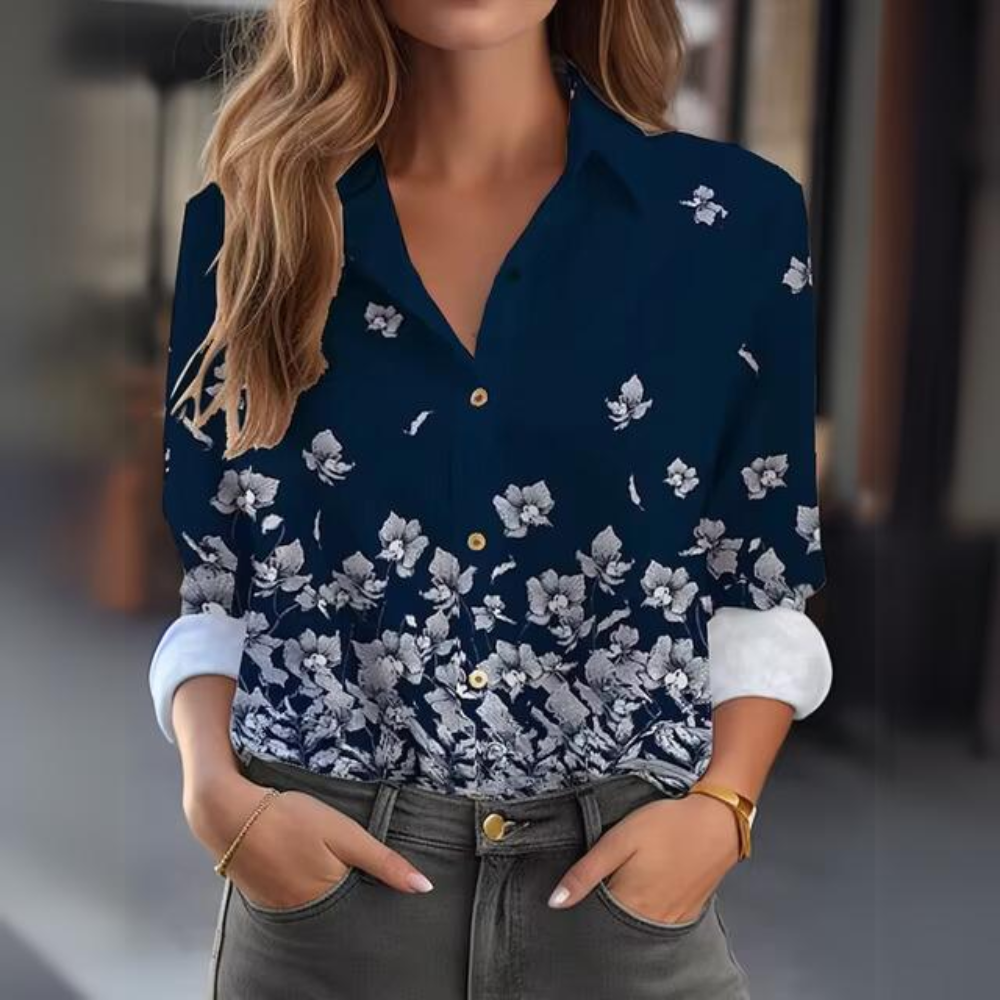 Maja - Elegant Flower Blouse