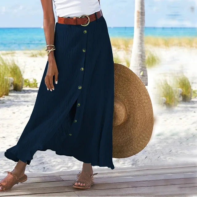 Marisa - Long Skirt with Buttons