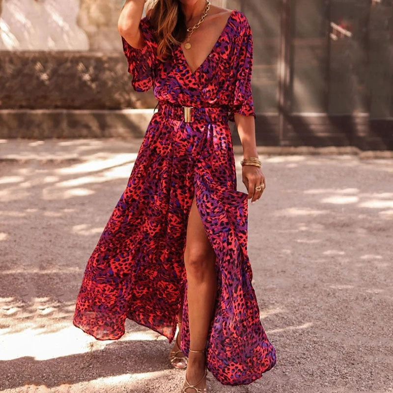 Elena | Long wrap dress