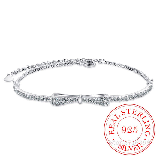 Silver Tennis Bracelet with Zirconia | Radiant and subtle