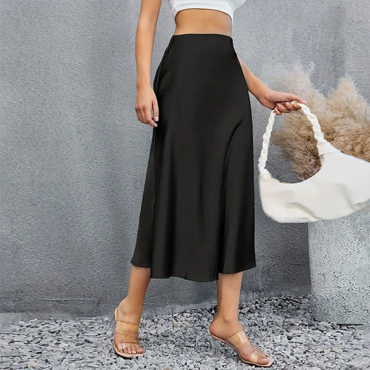 Mel - Elegant Satin Skirt