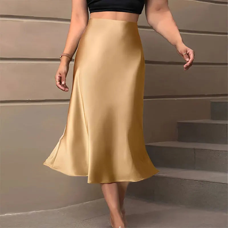 Mel - Elegant Satin Skirt