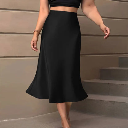 Mel - Elegant Satin Skirt