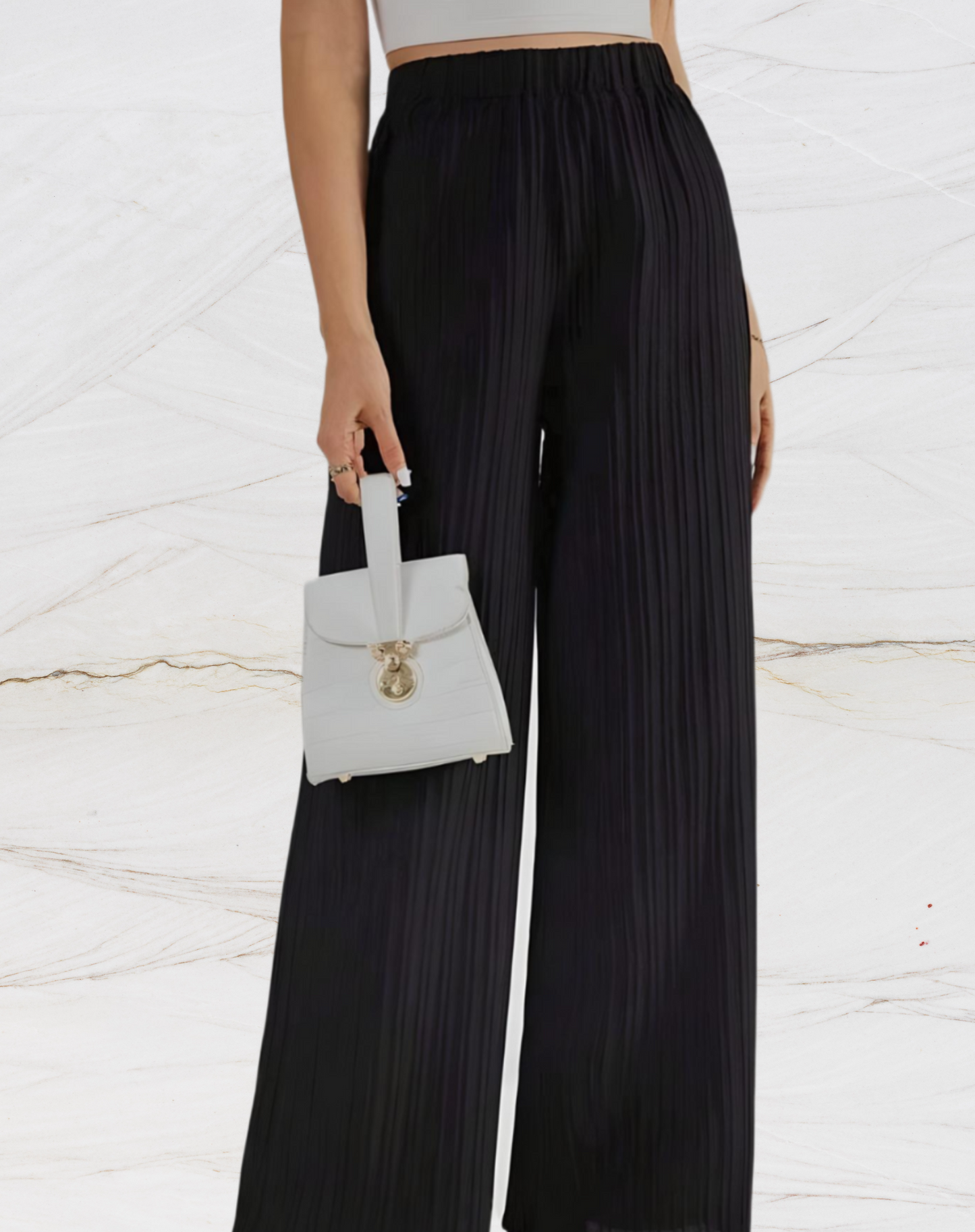 Chloé - Wide-leg pants with horizontal lining