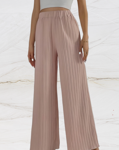 Chloé - Wide-leg pants with horizontal lining