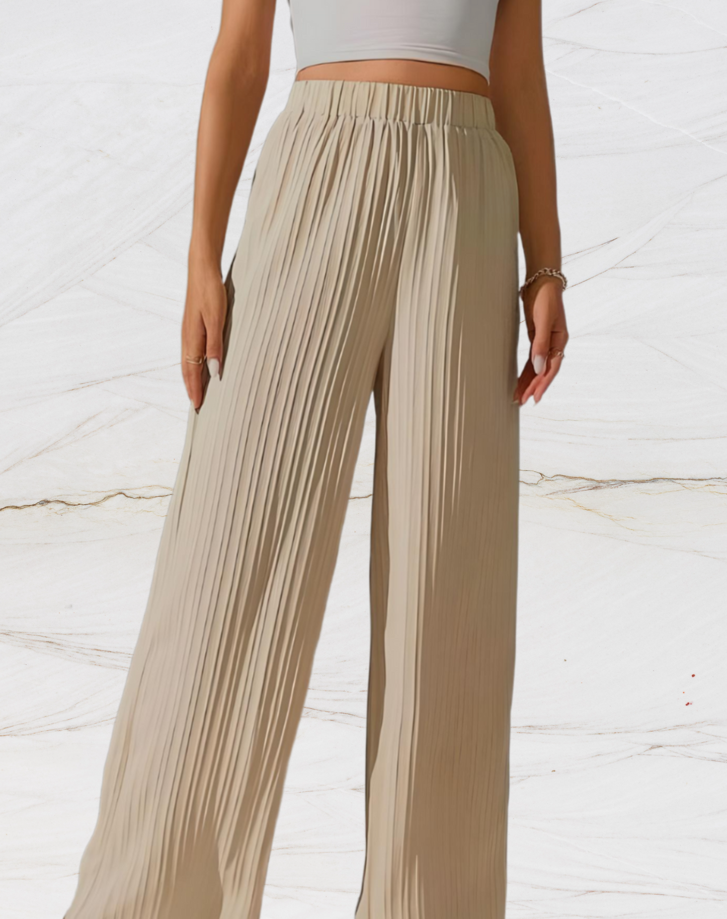 Chloé - Wide-leg pants with horizontal lining