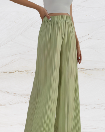 Chloé - Wide-leg pants with horizontal lining