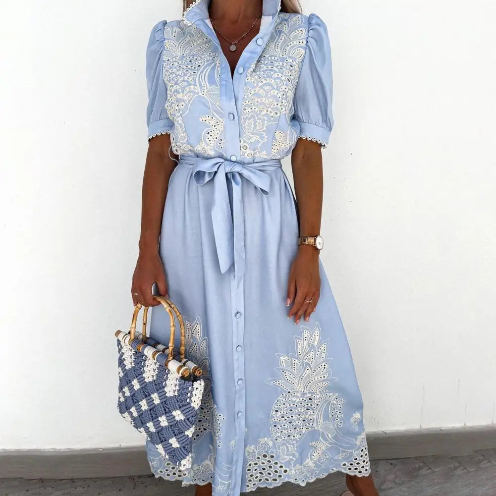 Milena - Chic Embroidered Dress