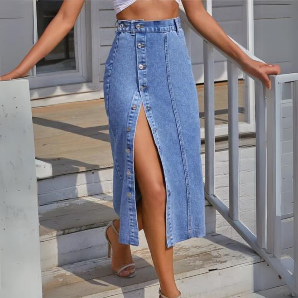 Athena - Elegant Denim Skirt