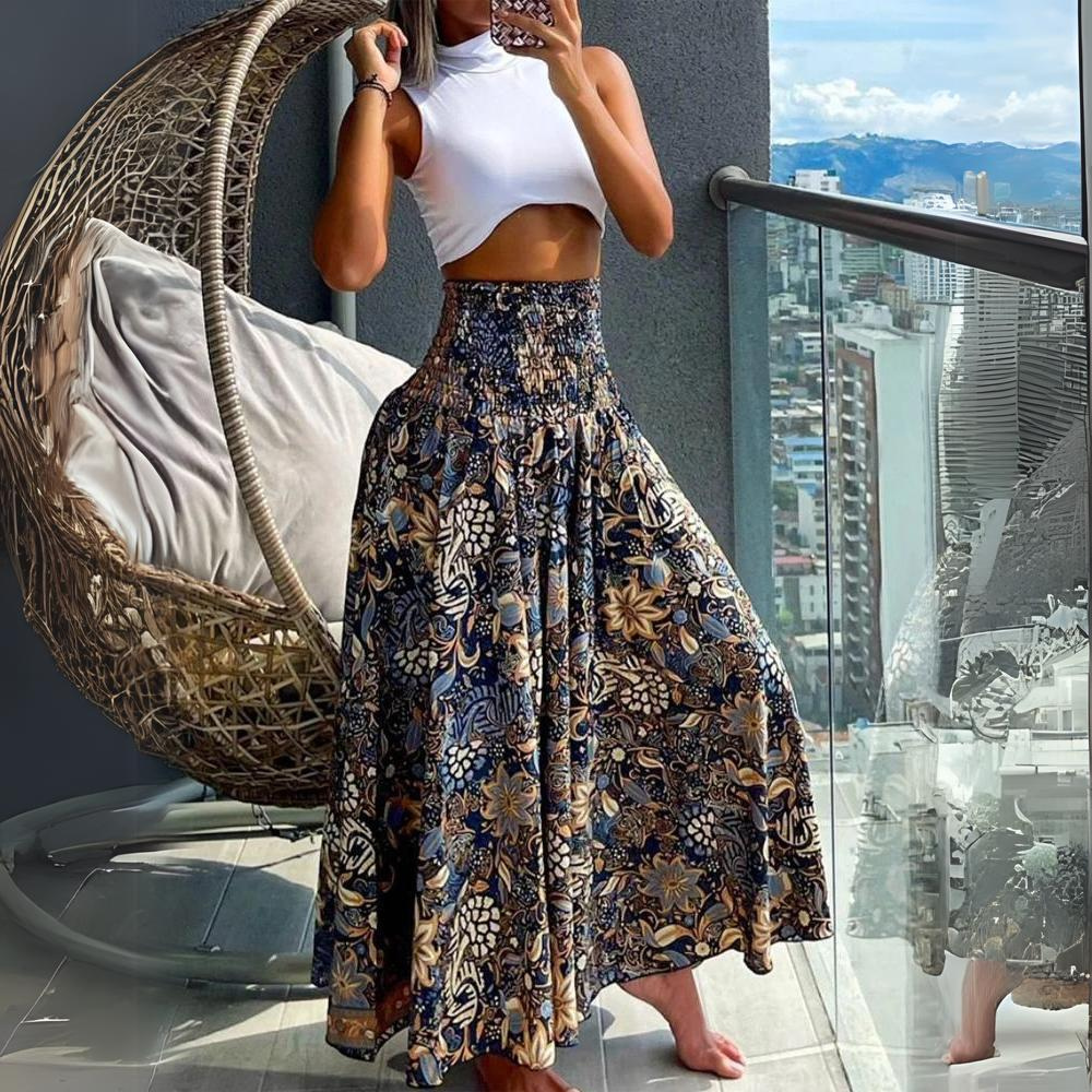 Azura - Long Elegant Bohemian Skirt