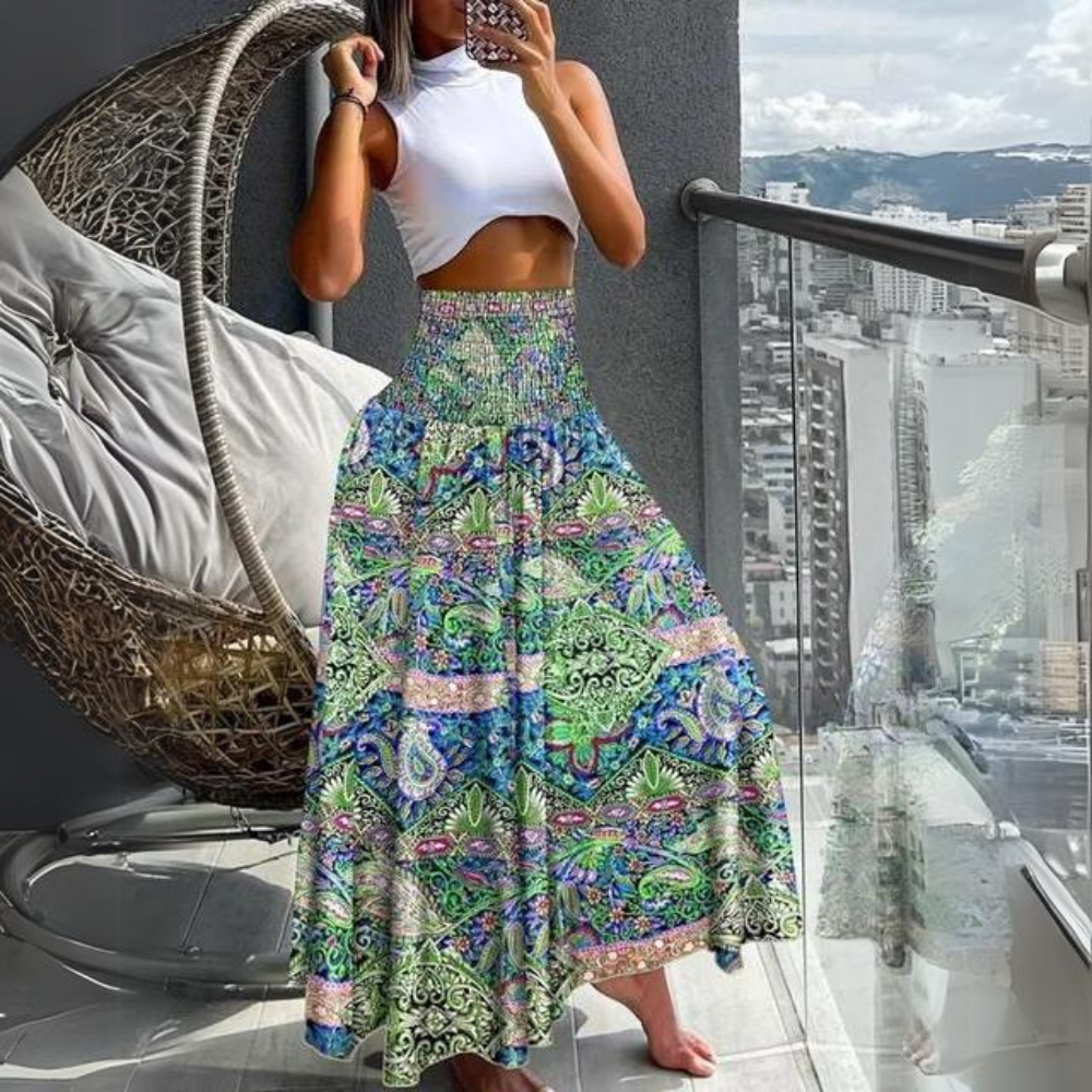 Azura - Long Elegant Bohemian Skirt