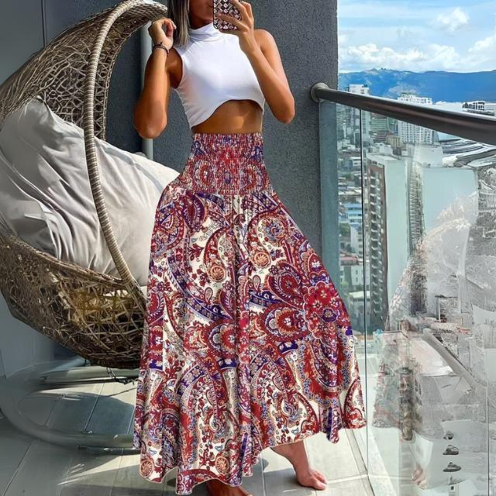 Azura - Long Elegant Bohemian Skirt