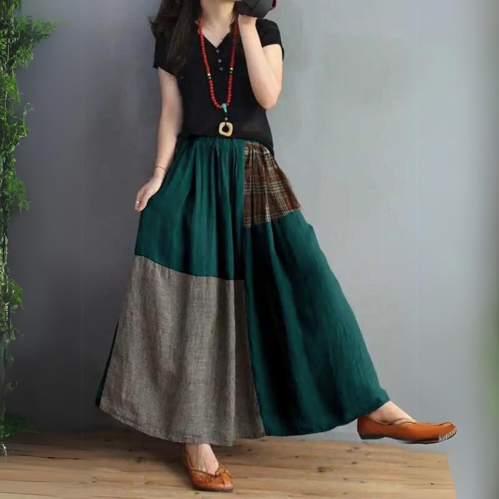 Donna - Elegant Patchwork Skirt