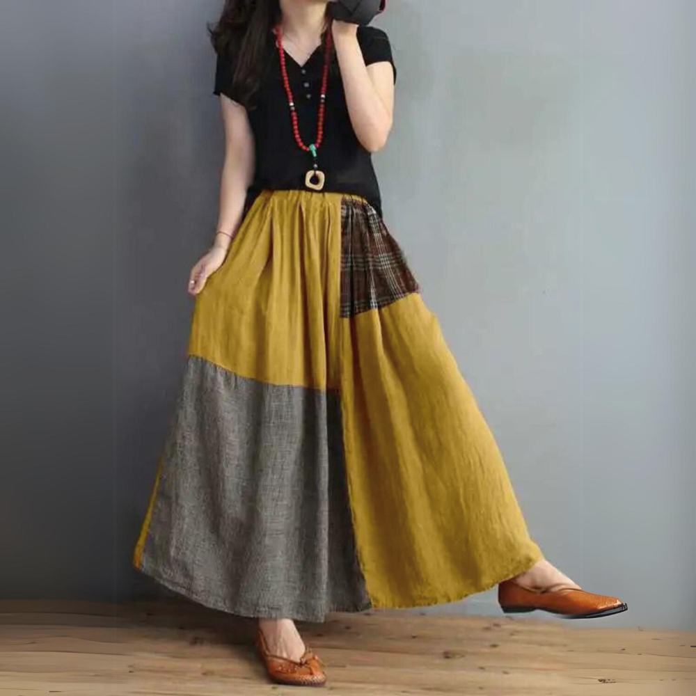 Donna - Elegant Patchwork Skirt