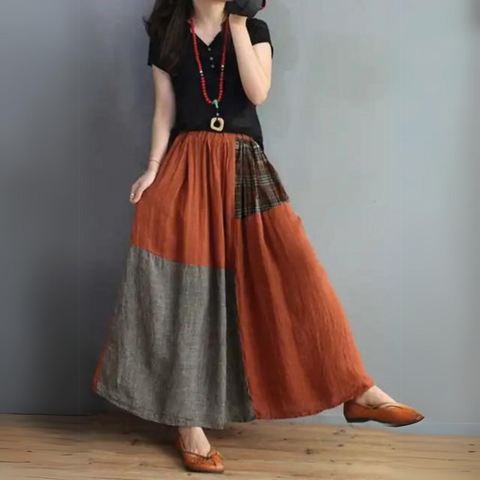 Donna - Elegant Patchwork Skirt