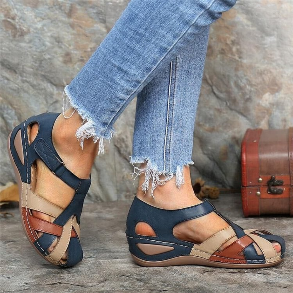 Fay - Casual Women's Sandal with Wedge Heel