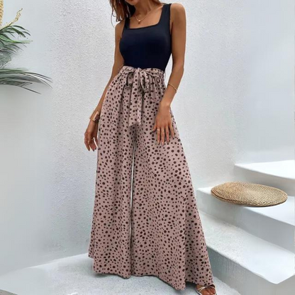 Francesca - Elegant Polka Dot Jumpsuit