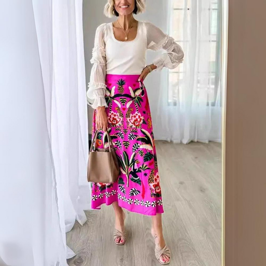 Josiane - Elegant mid-length skirt