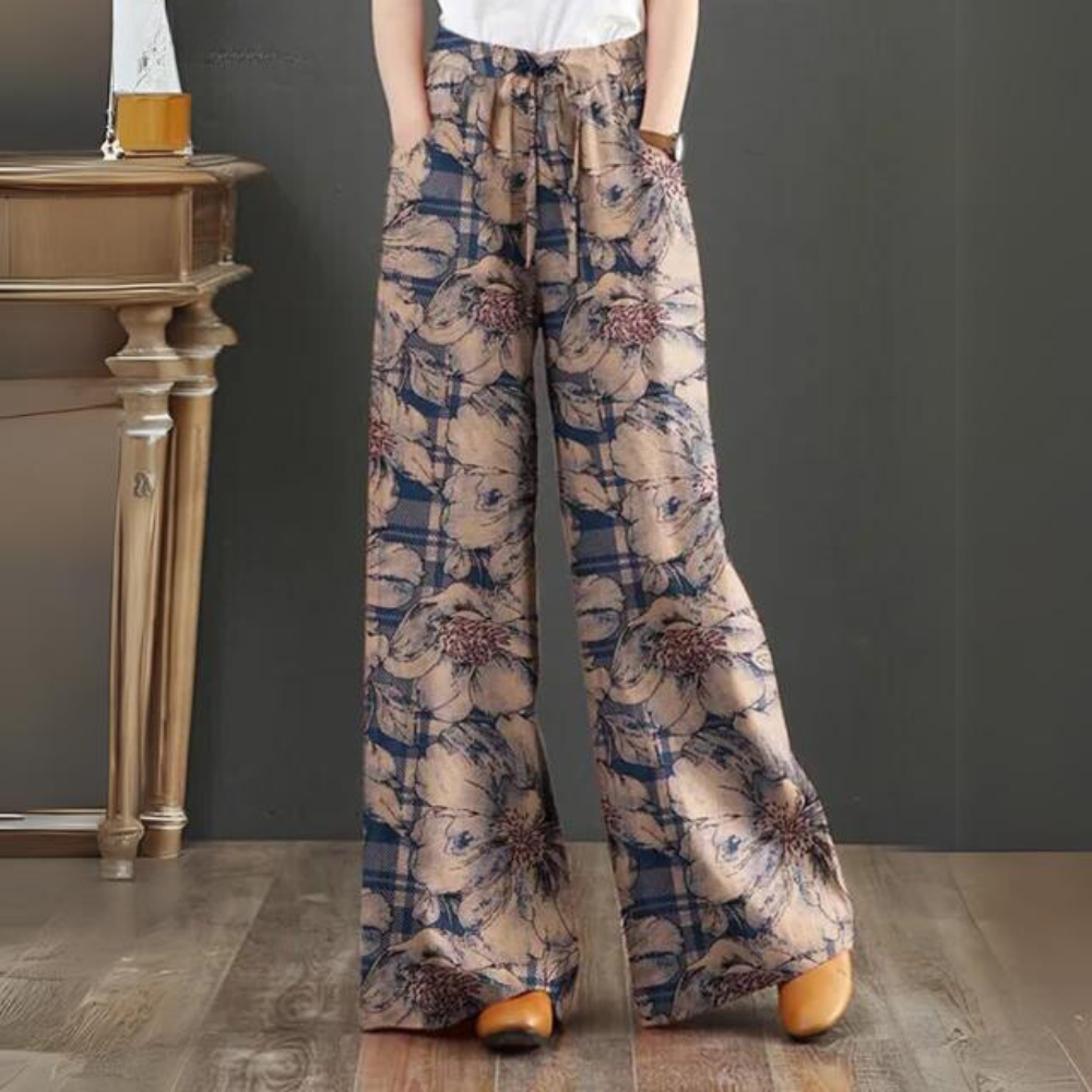 Laurence - Bohemian trousers with elasticated waist