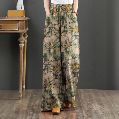 Laurence - Bohemian trousers with elasticated waist