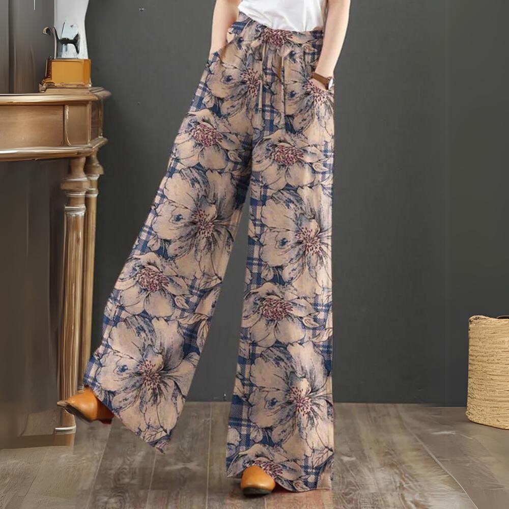 Laurence - Bohemian trousers with elasticated waist