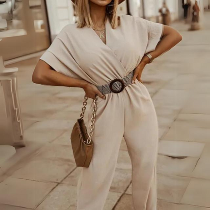 Liliane - Elegant Summer Jumpsuit with Belt