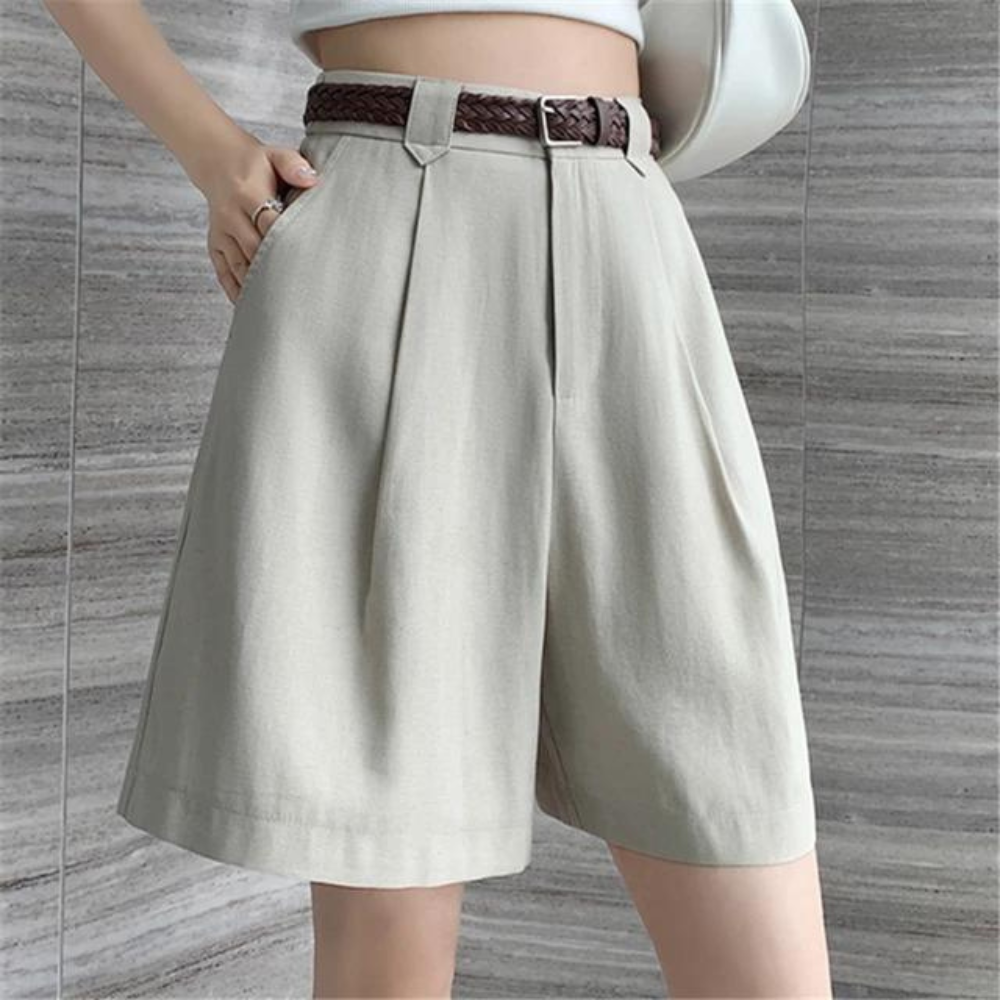 Riley - Cotton Linen Women's Shorts