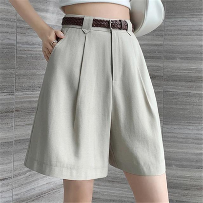 Riley - Cotton Linen Women's Shorts