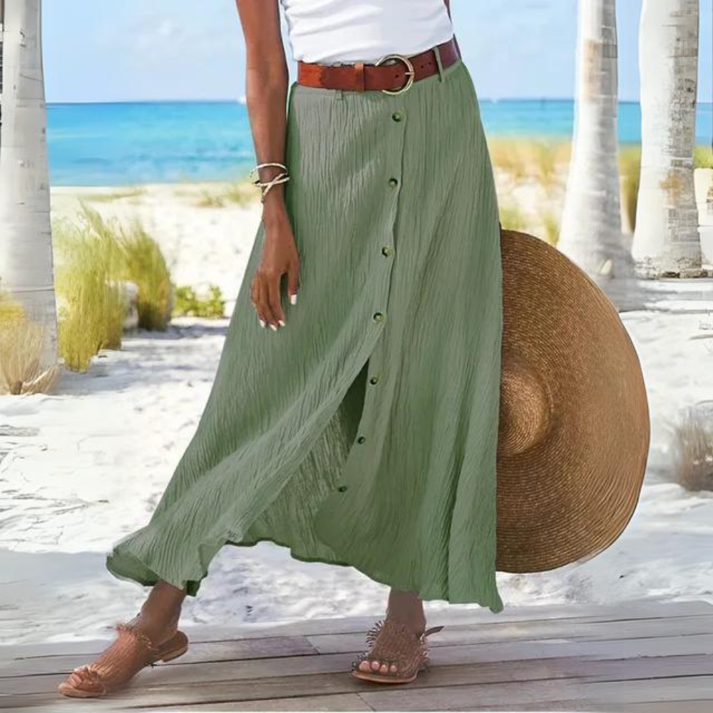 Marisa - Long Skirt with Buttons