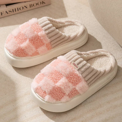 Everly - Cozy Checkered Slippers for Women