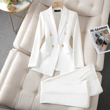 Kounie - Elegant Blazer and Pants Set for Women