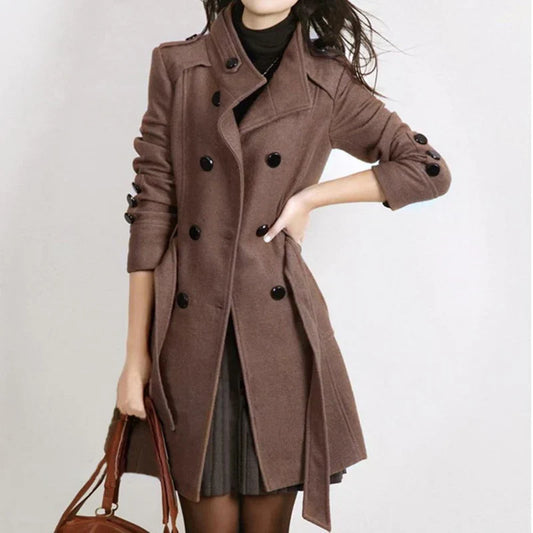 Elegant ladies winter trench coat - Tanja