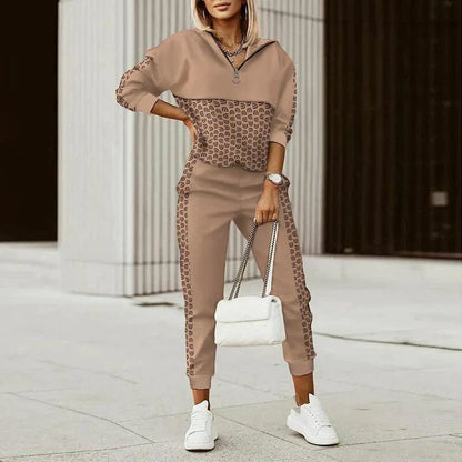 Jess-Mode - Chic and casual fall 2-piece tracksuit for women