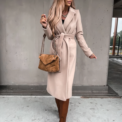 Chic wool blend trench coat - Nicole