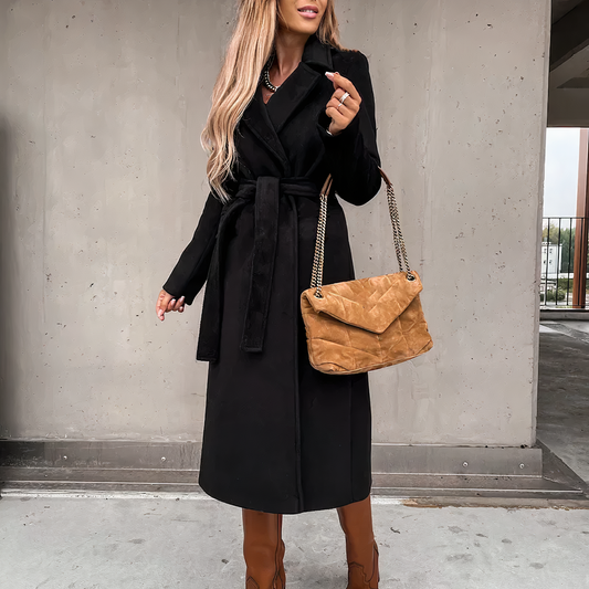 Chic wool blend trench coat - Nicole